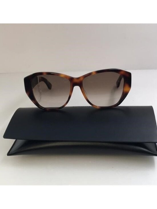 SAINT LAURENT SLM8 Cat Eye HAVANA Brown Frame/Grey Lenses Sunglasses